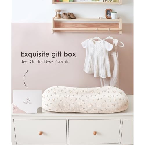 MairMore Muslin Baby Lounger Cover Pack of 2 Pink Blossom