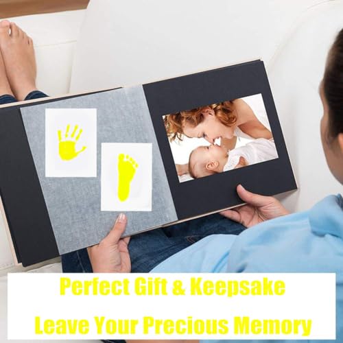 LelonHo Inkless Hand and Footprint Kit 4 Pack Yellow