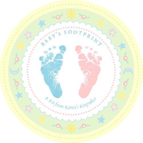 Babys Handprint Footprint Kit with Hair and Tooth Keepsakes