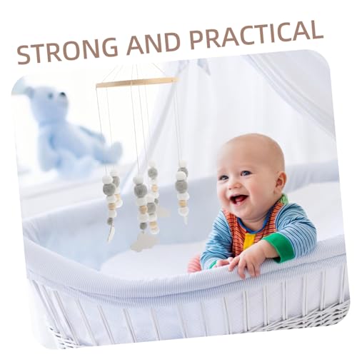 Totority Boho Crib Mobile Felt Ball Decor