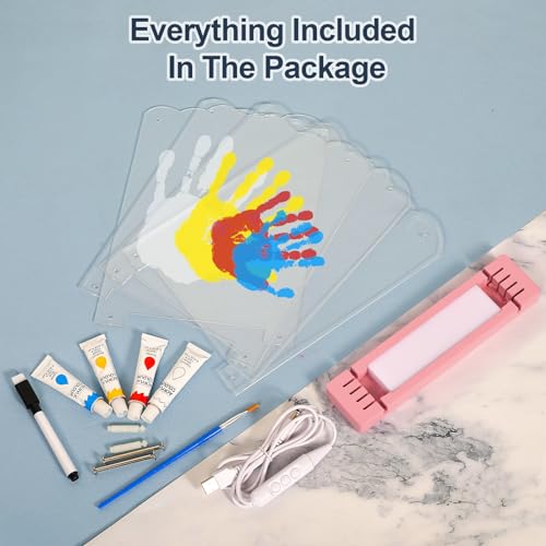 Family Handprint Kit with Light Pink