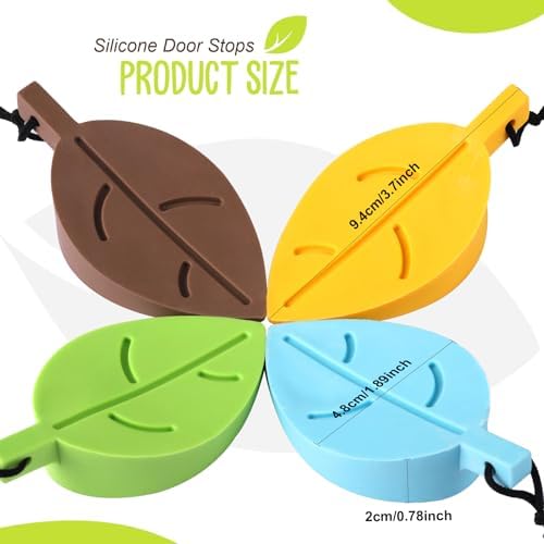 HNYYZL 4Pcs Silicone Door Stopper with Finger Protection