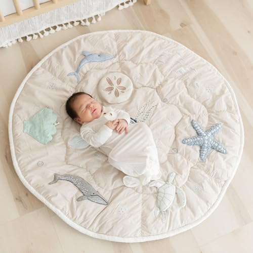 Crane Baby Activity Mat with Mirror and Rattles