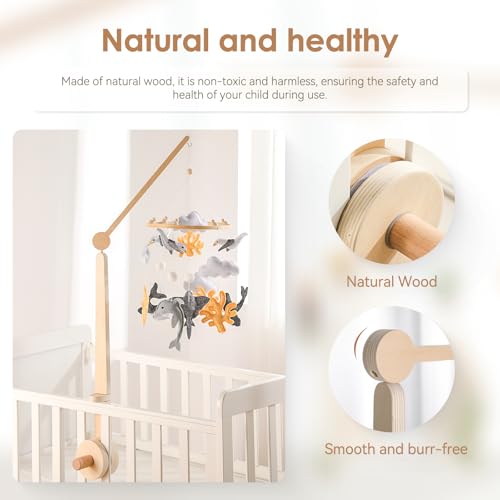 HI BABY MONMENT Crib Mobile Arm with 2 Height Settings