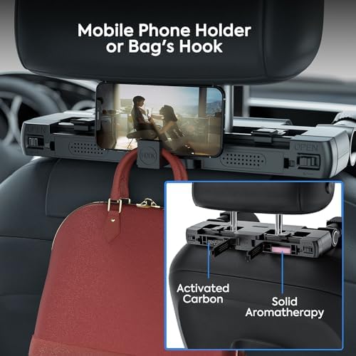 QRabbit Car Headrest Pillow with Phone Holder