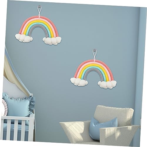 YARNOW Cloud Rainbow Wall Decor Woven Ornament