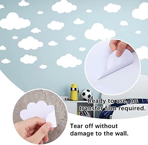 31pcs Big Clouds Vinyl Wall Decals DIY Removable Wall Art Decor
