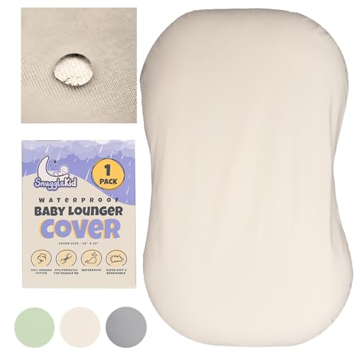 100 Waterproof Baby Lounger Cover - 2-Ply Organic Cotton Slipcovers