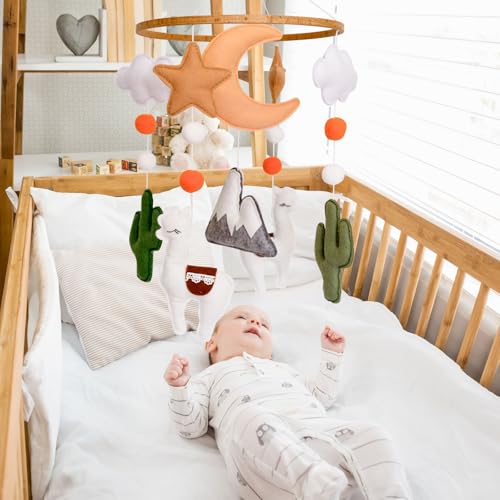 Llama Baby Crib Mobile Desert Theme