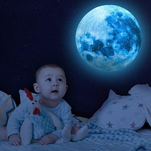 1078Pcs Glow in The Dark Stars Moon Ceiling Decor Stickers
