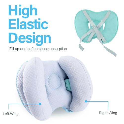 Upgraded 2 in 1 Baby Travel Pillow with Adjustable Strap
