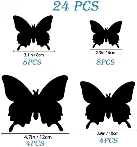 Opseam Butterfly Wall Decor 24PCS with Magnets Colorful