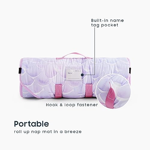 Wake In Cloud Cot Nap Mat with Pillow and Blanket for Toddlers
