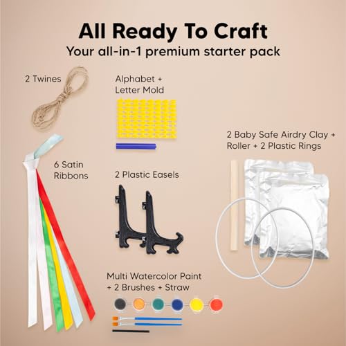 KeaBabies Inkless Handprint Footprint Keepsake Kit