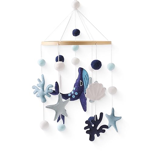Baby Mobile Wind Chime Sea Creatures Whale Crib Decor