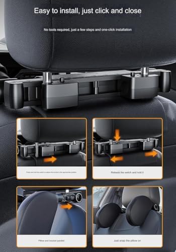 Adjustable Kids Travel Headrest Pillow with Support Cushion