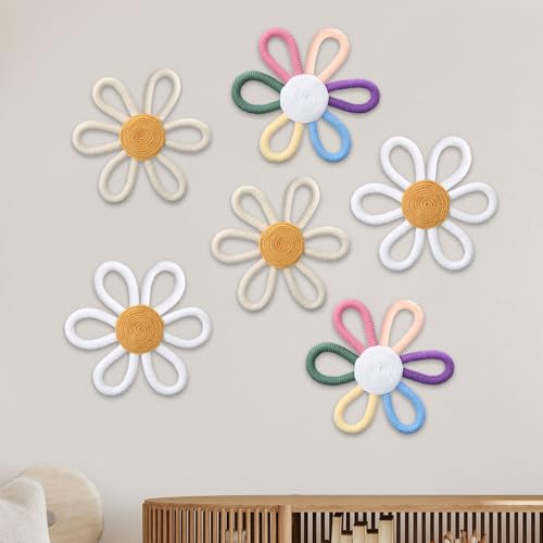 Ripeng 6 Pcs Boho Wall Decor for Baby Girls