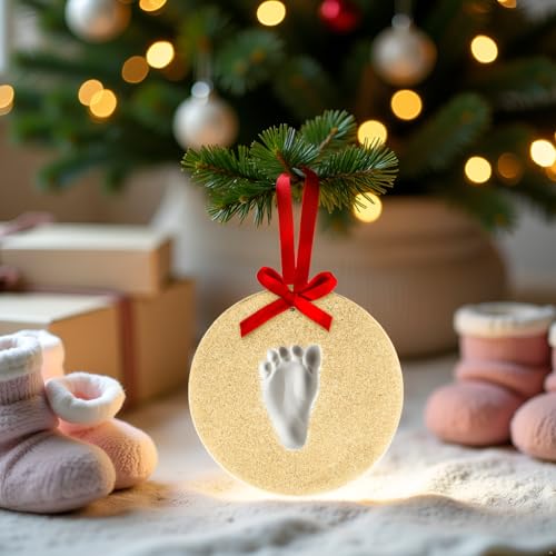 Babys First Christmas Gold Glitter Ornament Kit