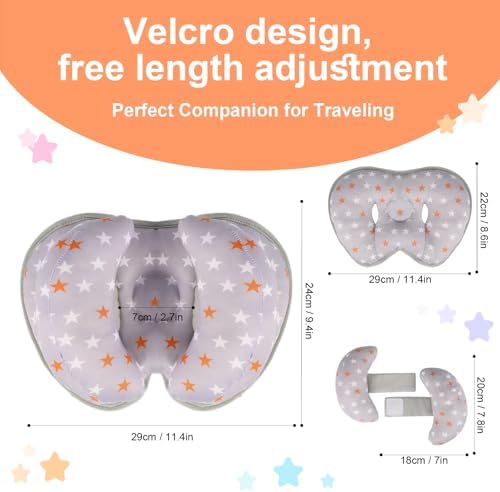 KAKIBLIN Adjustable Head Neck Support Pillow for Babies