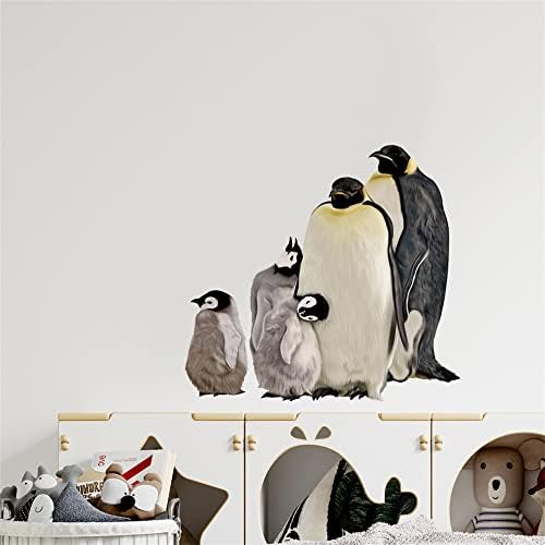 Penguin Family Wall Decal for Kids Baby Nursery Decor