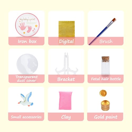YouMin Baby Footprint Kit Hand Foot Print Kit Newborn Keepsake