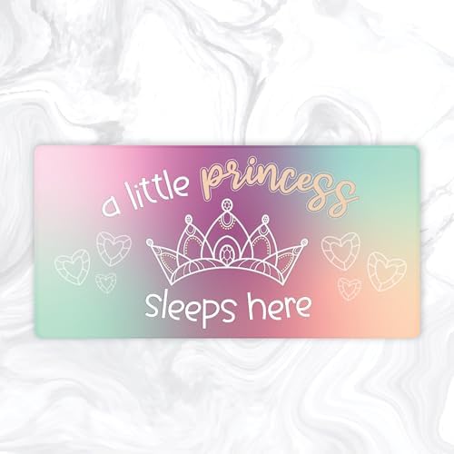 Princess Tower Door Sign Royal Room Decor 12x6 PVC Wall Sign