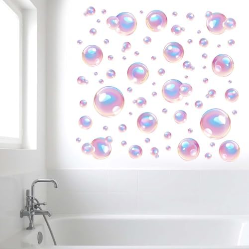 Amimagen Color Bubble Wall Stickers for Kids Room