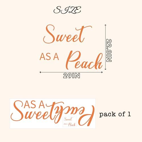 Sweet As A Peach Wall Decal for Parties and Decor
