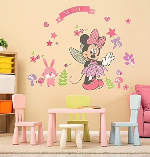 Minnie Pink Wall Decals for Kids Room
