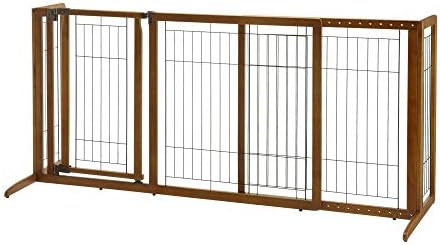 Richell Deluxe Freestanding Pet Gate with Door Large