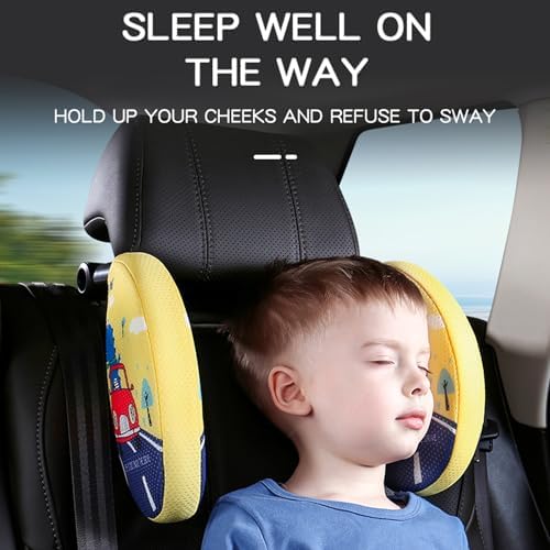 Kwaks Car Headrest Pillow for Kids and Adults