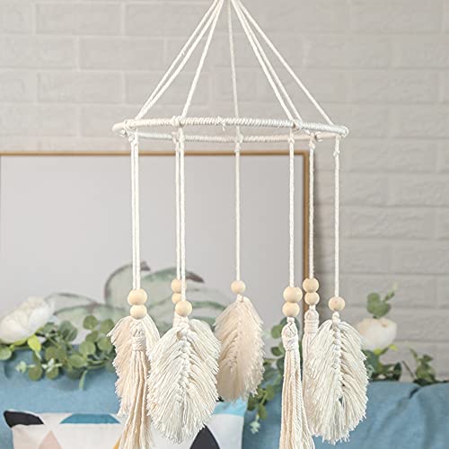 Boho Crib Mobile Wall Hanging Woven Tapestry Decor