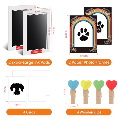 Rainbow Bridge Pet Footprint Kit for Grief Relief