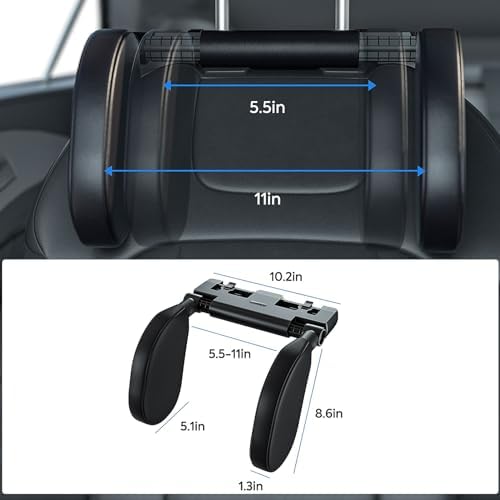 QRabbit Car Headrest Pillow with Phone Holder