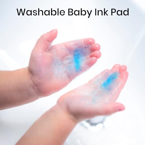 2PCS Blue Ink Pad for Baby Hand and Footprint