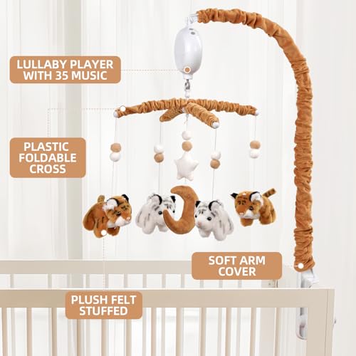 Tiger Crib Mobile for Boys Girls - Baby Mobile Essential Gift