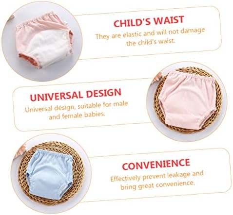 2Pcs Toddler Potty Training Underwear Reusable Cotton Diapers for Boys Girls