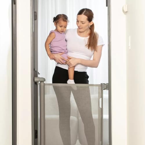 Sperric Retractable Baby Gate for Stairs and Doorway