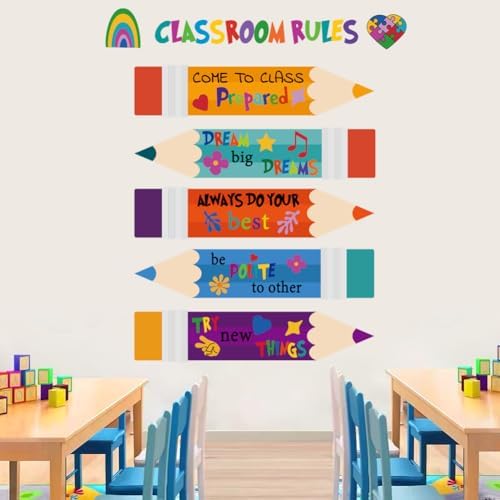 Colorful Inspirational Wall Stickers for Classroom and Kids Room Decor