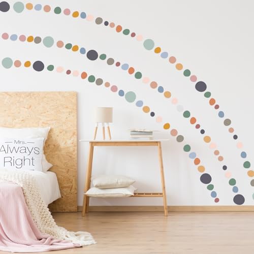 15 Sheet 300 Pcs Irregular Polka Dots Wall Decal Stickers