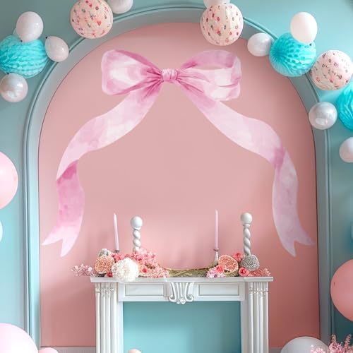 59 x 45 Inch Pink Bow Wall Sticker for Girl Room Decor