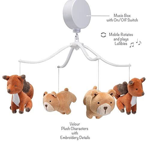 Animal Alphabet Bear Fox Musical Crib Mobile Soother Toy