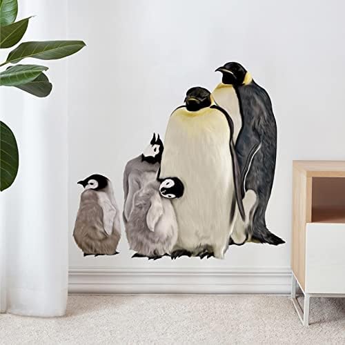 Penguin Family Wall Decal for Kids Baby Nursery Decor