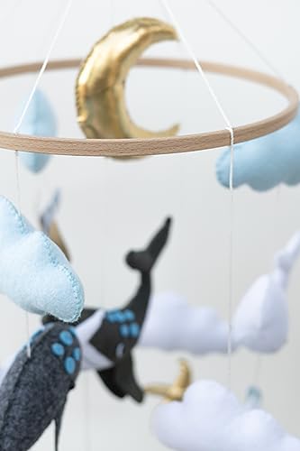 Fox Dream Ocean Animals Baby Mobile Whale