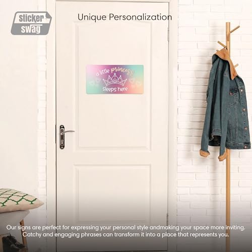 Princess Tower Door Sign Royal Room Decor 12x6 PVC Wall Sign