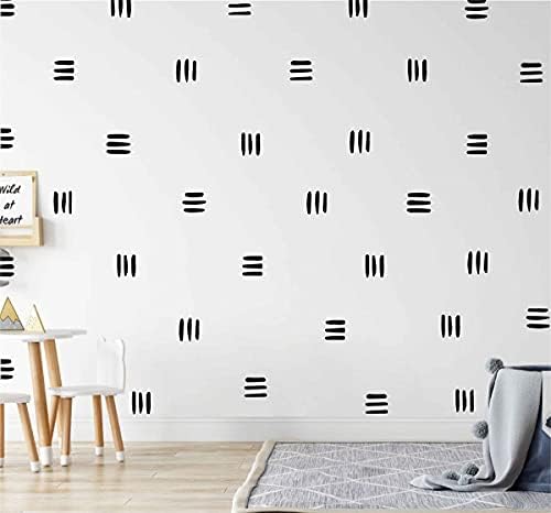 120pcs Black Modern Line Wall Stickers Boho Style