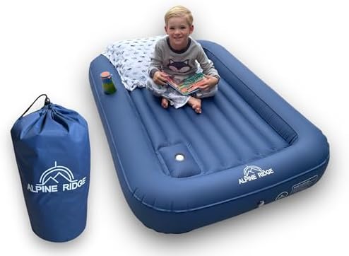 Alpine Ridge Toddler Travel Bed with 4-Sided Bumpers