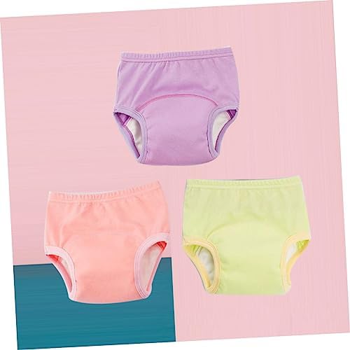 Wakauto 3 Pack Infant Diaper Covers Cotton Potty Training Pants