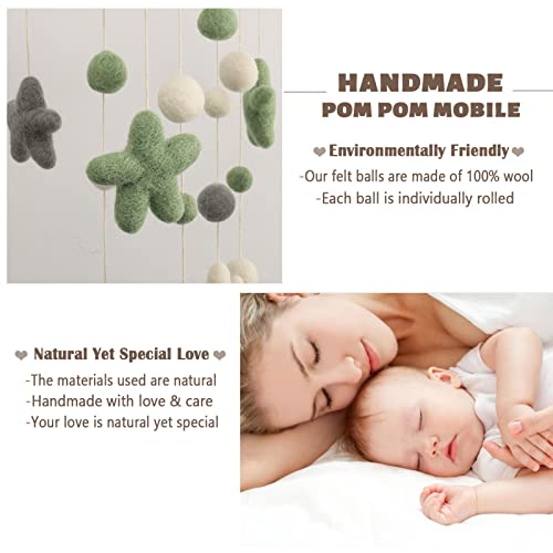 Gender Neutral Baby Mobile with Boho Decor