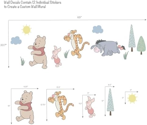Disney Baby Winnie The Pooh Friends Wall Decals